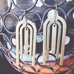 Universal Thread Gold Arch Earrings